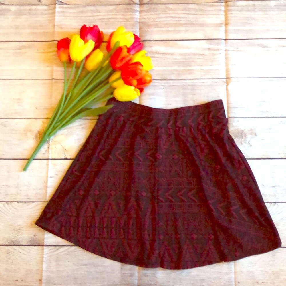 Charlotte Russe Aztec Mini Skirt